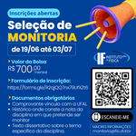 Normas para a Seleção de Monitoria 2023.1