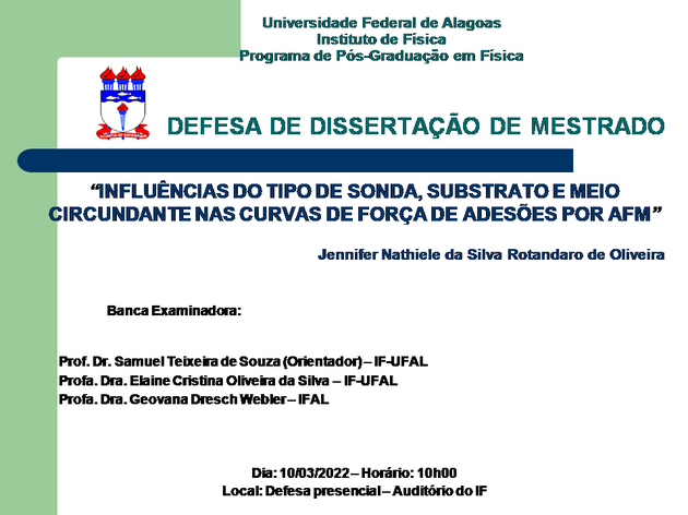 Mestrado - Jennifer N. S. R. Oliveira - 10/03/2022