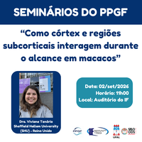 Seminário PPGF: "Como córtex e regiões subcorticais interagem durante o alcance em macacos"