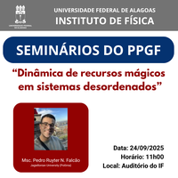 Seminários PPGF: edição 24/09/2025